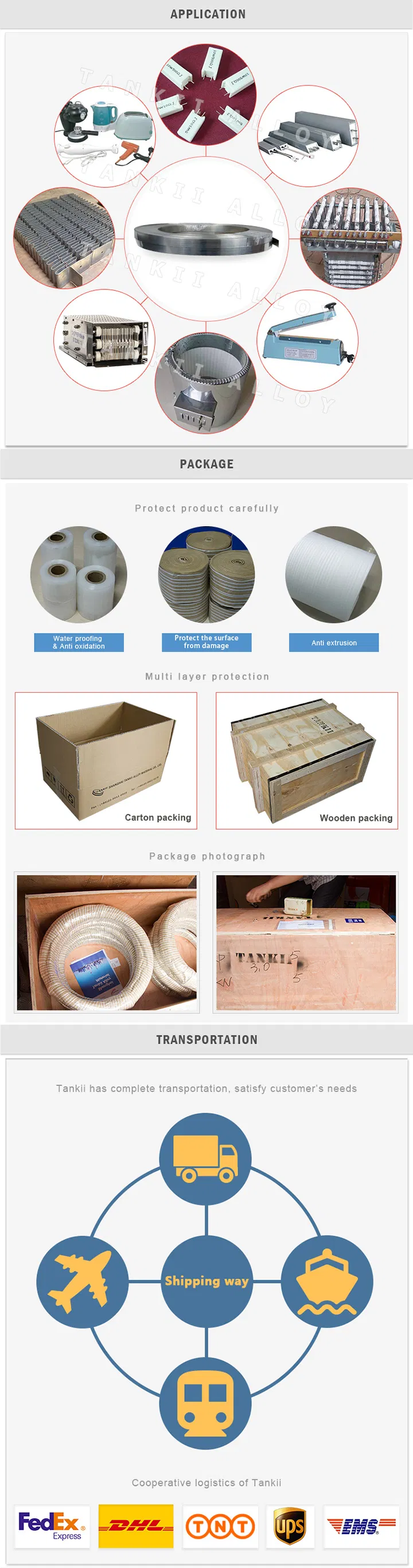 CuNi44 Constantan Strip / Wire / Sheet / Flat Wire dla przemysłu 2
